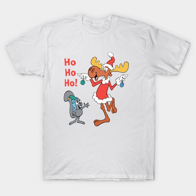 Santa With Baubles T-Shirt by Travis Brown